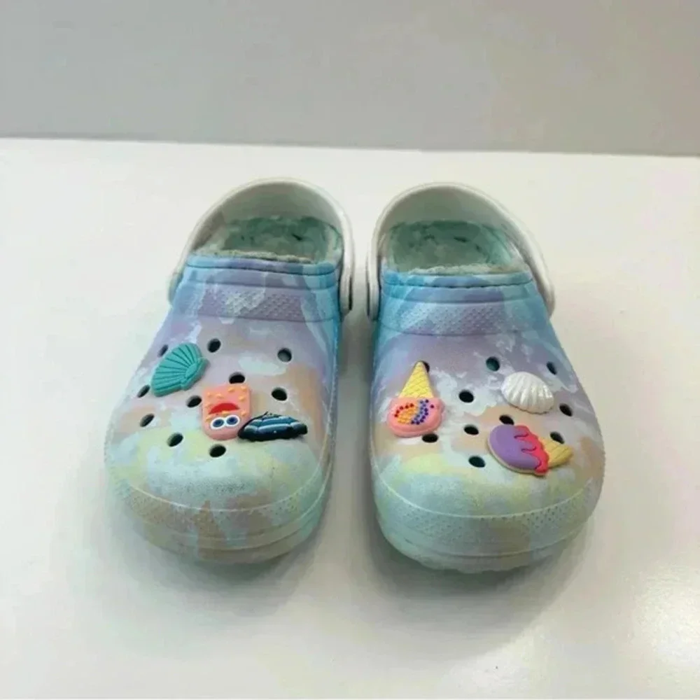 Crocs Children Solar Clouds Color Size C‎ 12 Clogs Slip On Slipper Lightweight